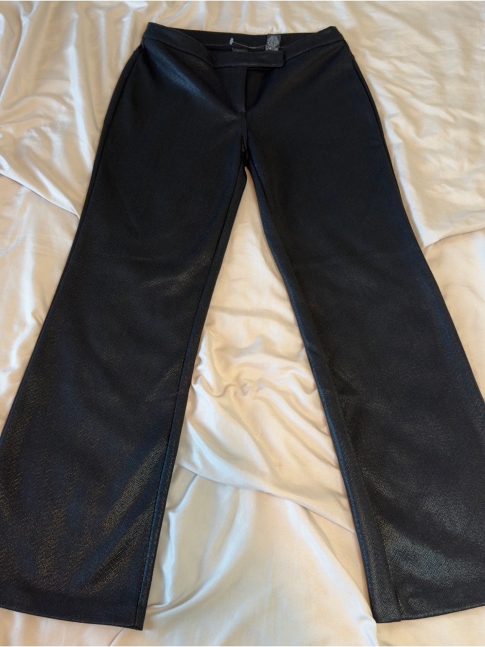 Y2K Black texture Flare Pants